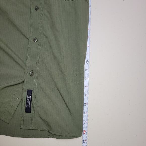 5.11 tactical series men shirt size xl ripstop 72158 olive green Vented Read - Picture 9 of 11